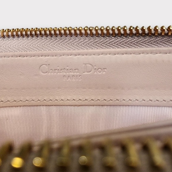 Lady Dior Cannage Large Patent Leather Zip-Around Wallet, lavender - Picture 15 of 16